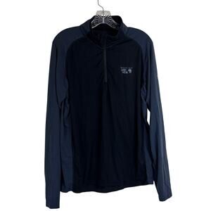 Mountain Hardwear Mens 1/4 Zip Shirt Size Medium Wick.Q Base Layer Athletic